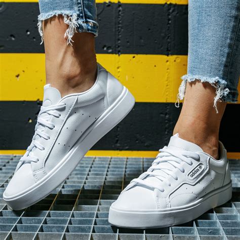 adidas damen weiss schuhe|sneaker adidas sleek.